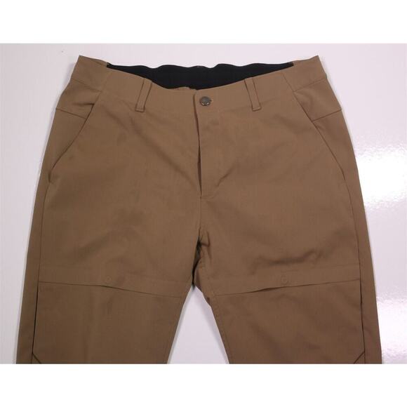 Lululemon Men's Mile View Khaki Tan Flat Front Chino Pants 36x30 - Picture 9 of 11